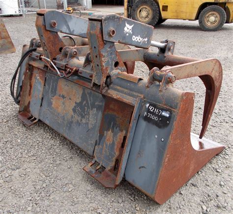 grapple bucket skid steer|used skid steer grapple for sale.